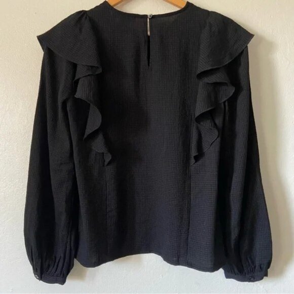 Madewell Ruffled Long Sleeve Blouse - Picture 2 of 2